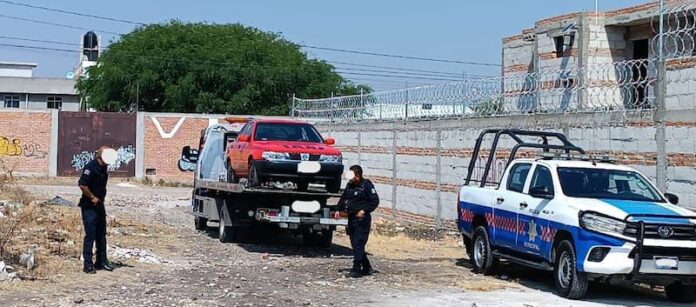 El vehículo había sido sustraído minutos antes en la colonia Loma Alta, al Oriente de la ciudad de San Juan del Río