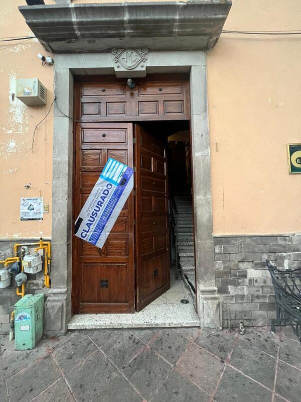 Clausura de Restaurante en el Centro Histórico de Querétaro