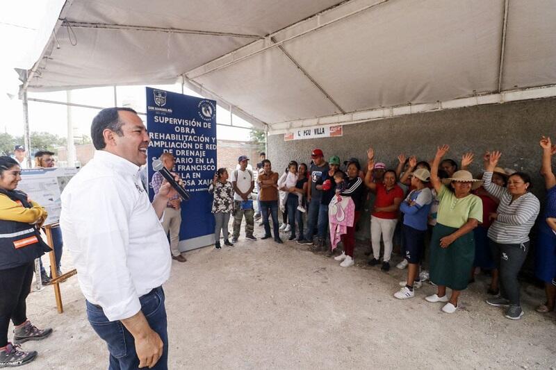 Rehabilitan y amplían drenaje en Santa Rosa Xajay, San Juan del Río con una inversión de 1.7 MDP