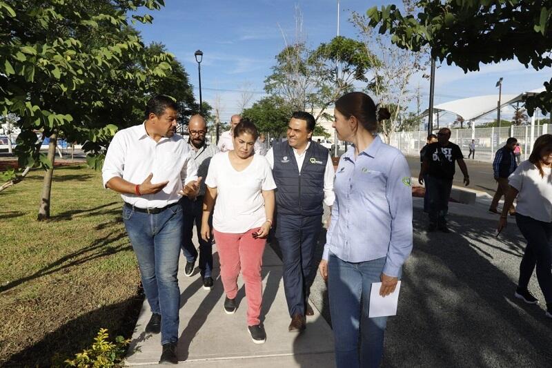 Supervisó Luis Nava la entrega del parque Sombrerete rehabilitado