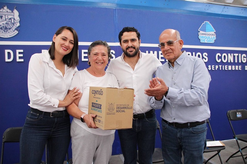 Entregan apoyos alimentarios en Corregidora para combatir la vulnerabilidad