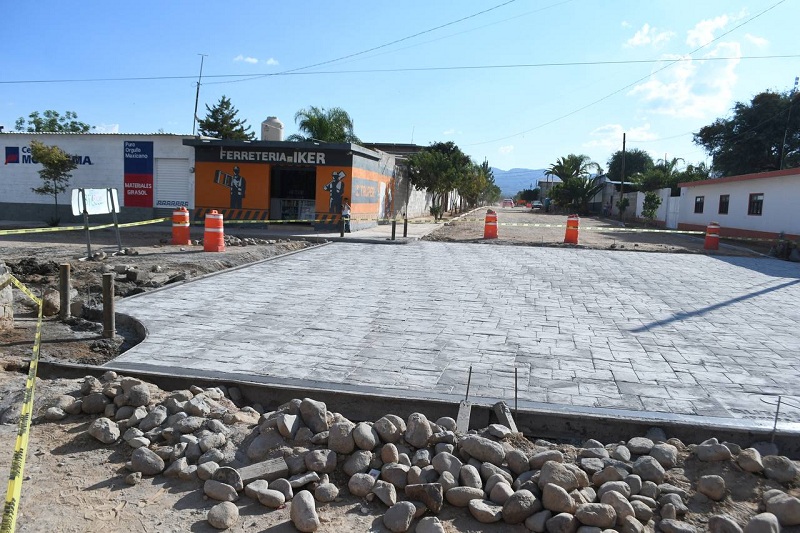 Modernización de calle Girasol en Senegal de las Palomas avanza a ritmo acelerado