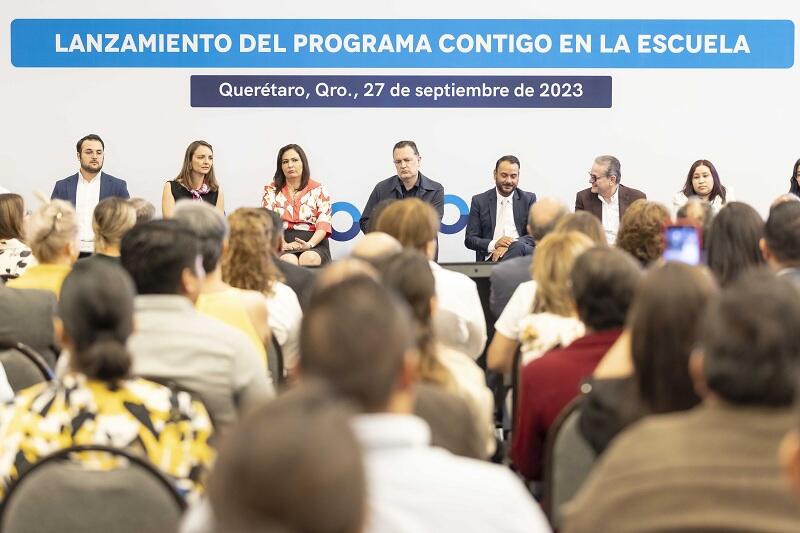 Programa "Contigo, en la Escuela" impulsa mejoras en instituciones educativas de Querétaro