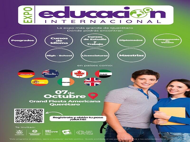 Querétaro: SEJUVE organiza expo educación internacional para jóvenes