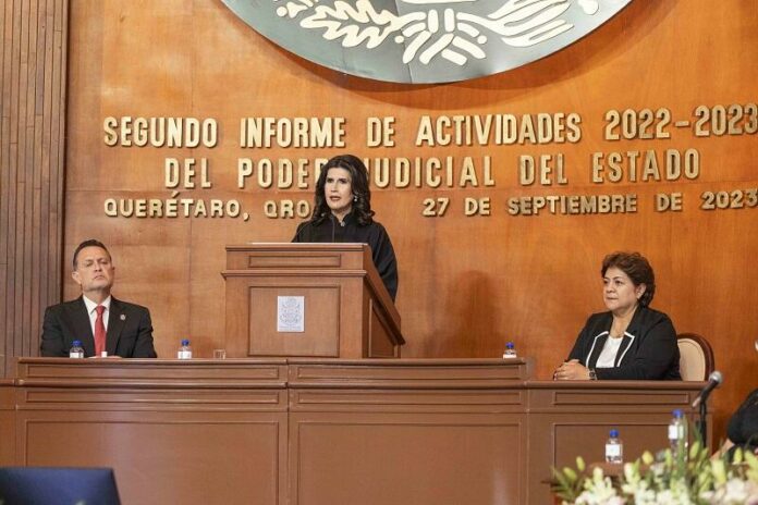 Querétaro destaca a nivel nacional en justicia Informe del Tribunal Superior