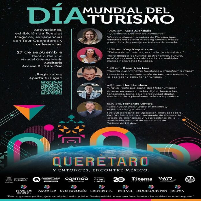 SECTUR Querétaro organiza jornada por el Día Mundial del Turismo