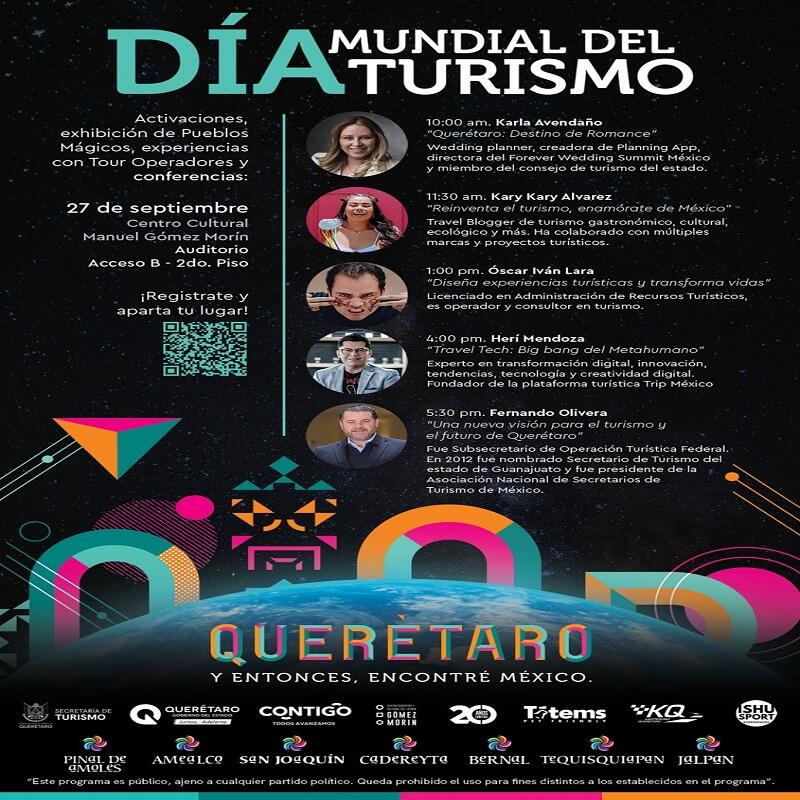 SECTUR Querétaro organiza jornada por el Día Mundial del Turismo