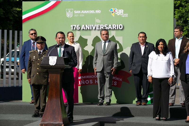 San Juan del Río conmemora el 176 aniversario de la gesta heroica de los Niños Héroes