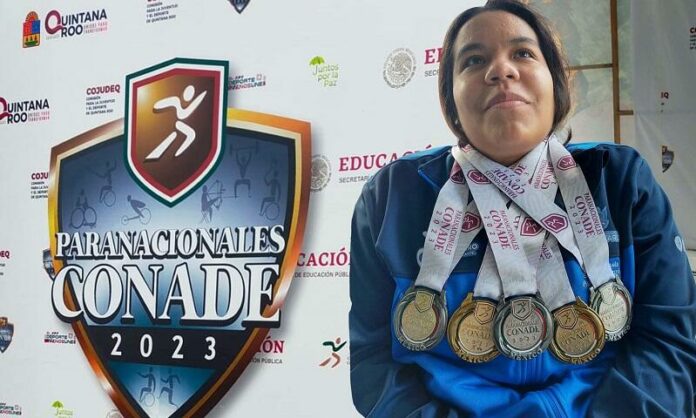 Estudiante del COBAQ consigue medallas en los Juegos Paranacionales CONADE 2023