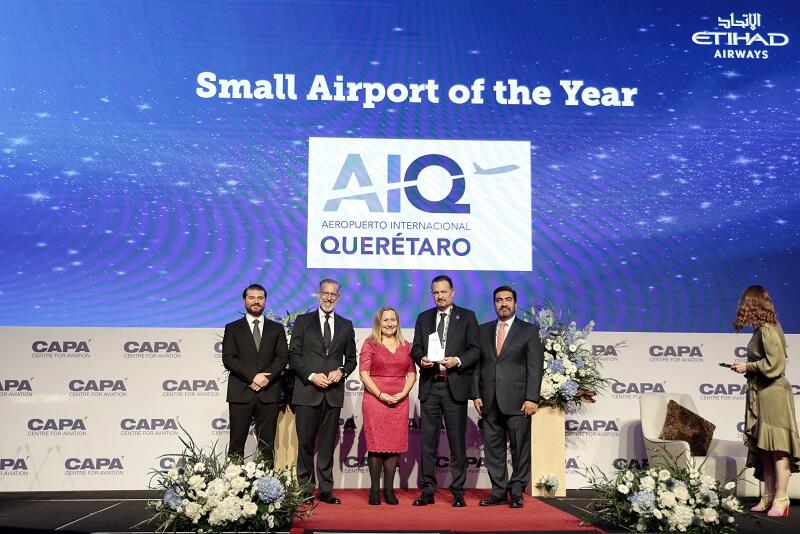 Aeropuerto Internacional de Querétaro Reconocido como Aeropuerto Regional del Año en los CAPA Awards 2023