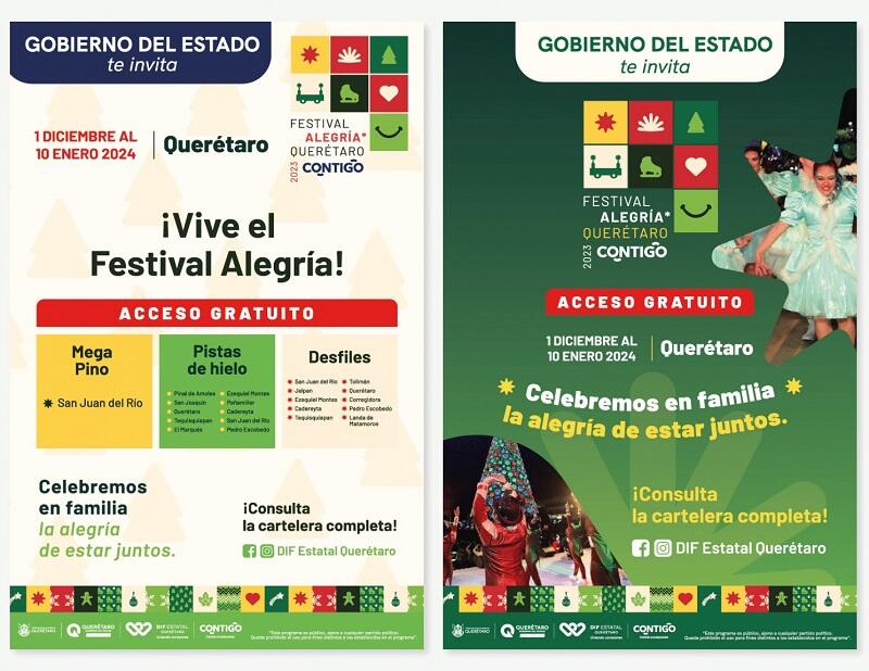 Festival de la Alegría en San Juan del Río, diversión navideña para toda la familia