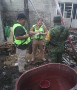 Explosión en casa por almacenamiento ilegal de pirotecnia en Epigmenio González