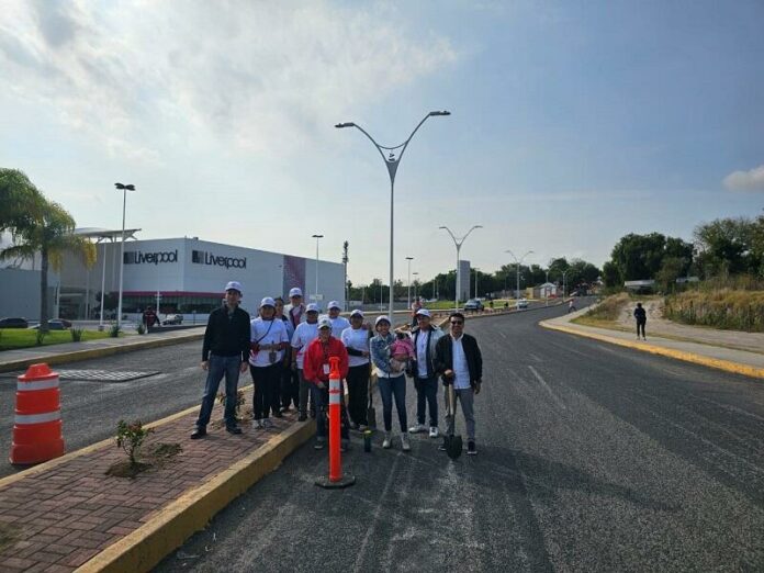 San Juan del Río embellece la vialidad Sara Pérez Romero con proyecto de reforestación