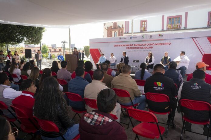 Amealco recibe certificación como Municipio Promotor de la Salud