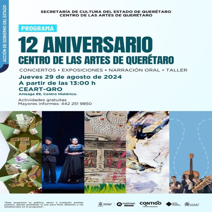 CEART celebra 12 años de promover el arte y la cultura en Querétaro