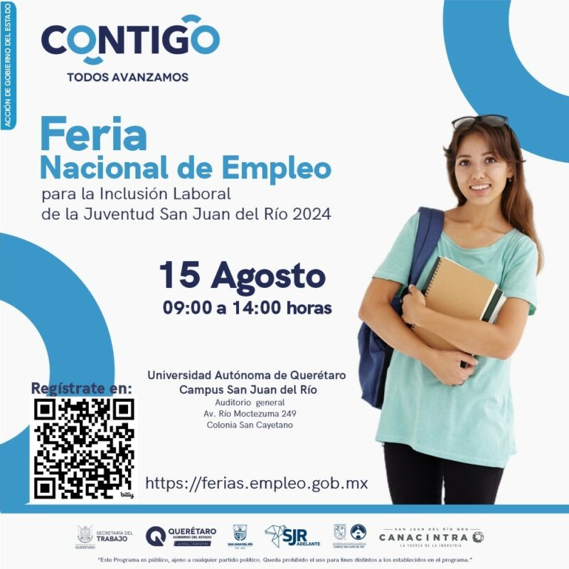 Feria Nacional de Empleo para la Inclusión Laboral de la Juventud en San Juan del Río