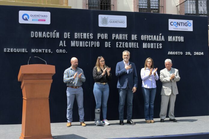 Municipio de Ezequiel Montes recibe donación de bienes por 6.6 mdp