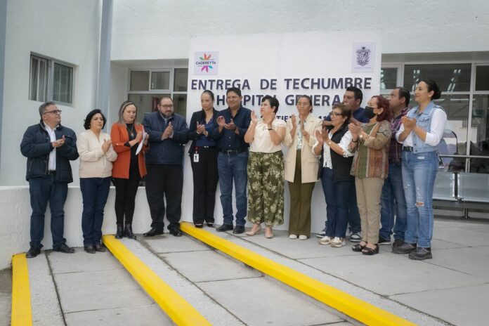 Entrega SESA techumbre para área de Urgencias del Hospital General de Cadereyta