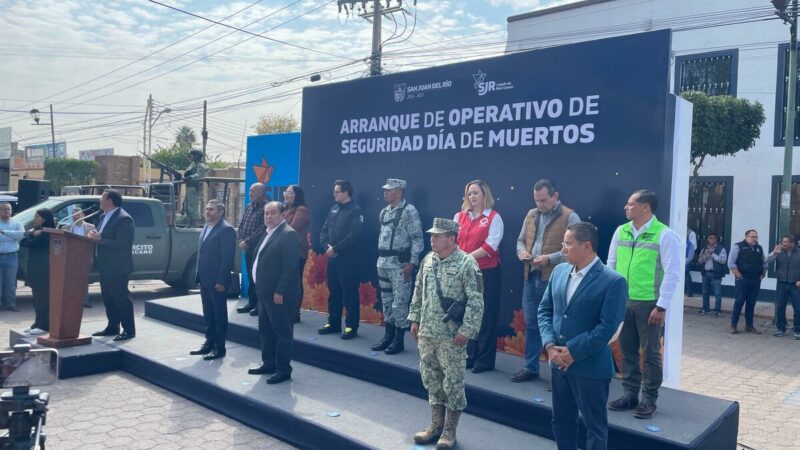 Inicia el "Operativo de Seguridad: Día de Muertos 2024" en San Juan del Río, encabezado por el alcalde Roberto Cabrera