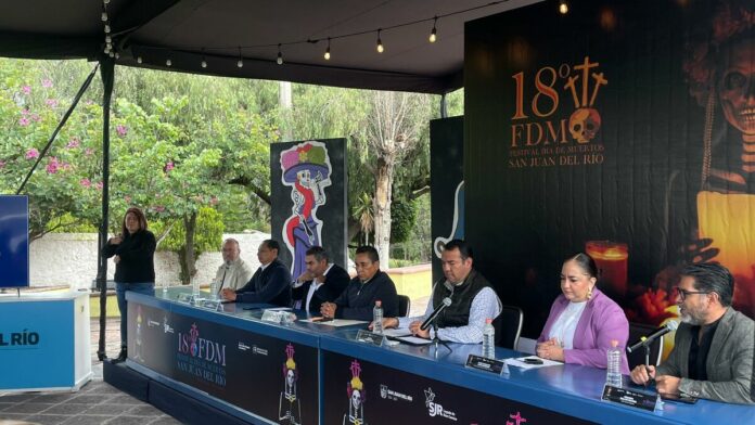 Presentan cartelera cultural del Festival de Día de Muertos 2024 en San Juan del Río