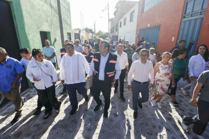 Roberto Cabrera rehabilita calles en la colonia Fátima con cerca de 4 mdp de inversión