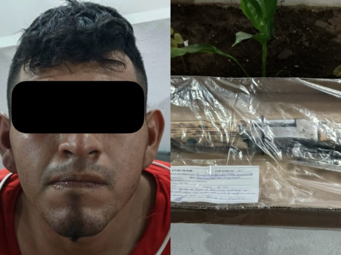 Detienen a sujeto armado con una escopeta en La Rueda, San Juan del Río