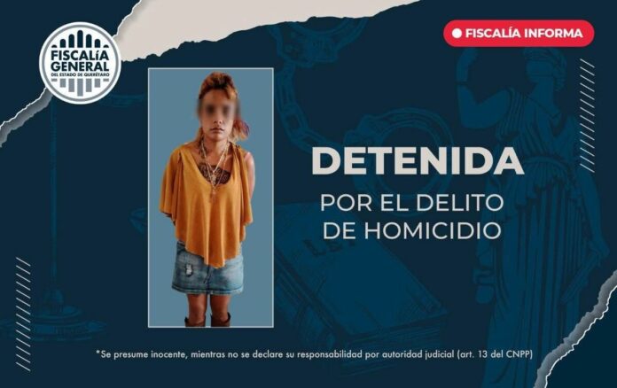 Asegura Fiscalía a “La Chola” por homicidio doloso en San Juan del Río