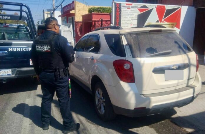 SSPM-SJR recupera camioneta robada en Aguascalientes