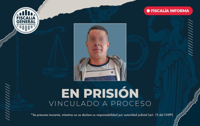 Fiscalía vincula a proceso a sujeto por homicidio en San Juan del Río