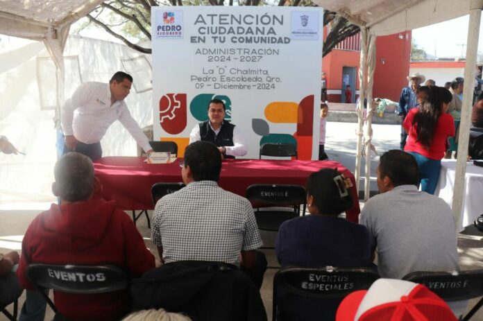 Presidencia Municipal de Pedro Escobedo realiza la sexta Jornada de Atención Ciudadana en Chalmita