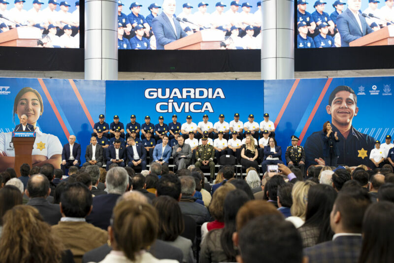 Asiste Gobernador a la presentación de la nueva Guardia Cívica de la capital