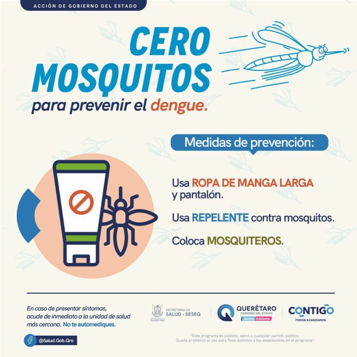 Vigilancia epidemiológica por casos de dengue en Querétaro