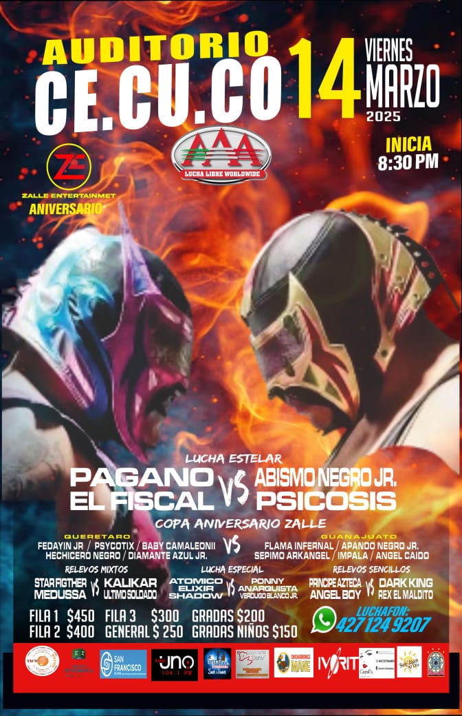 Presentan función de Lucha libre profesional en San Juan del Río