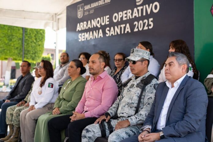 Dan banderazo de inicio al Operativo Semana Santa del Programa Héroes Paisanos en San Juan del Río