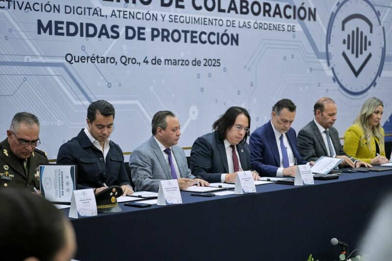 Felifer Macías firma convenio para fortalecer la protección de mujeres y menores en Querétaro